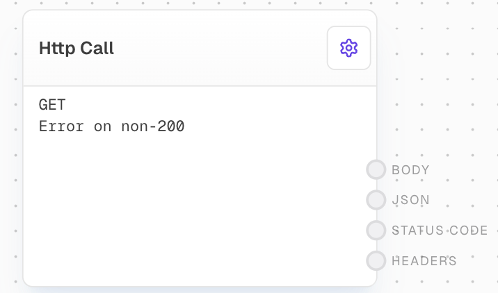 HTTP Call Block Screenshot