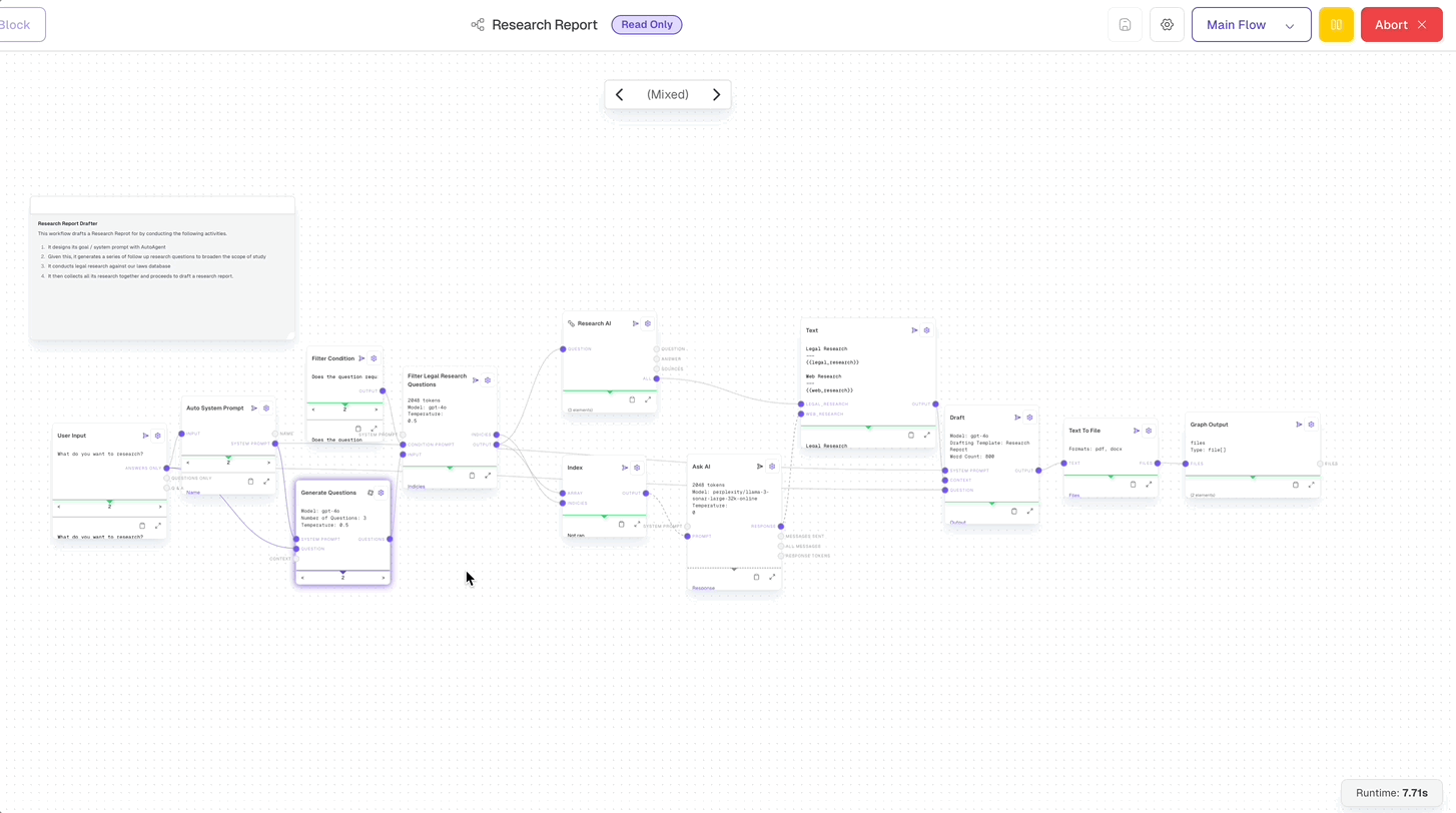 Workflow Live Flow (Light Mode)