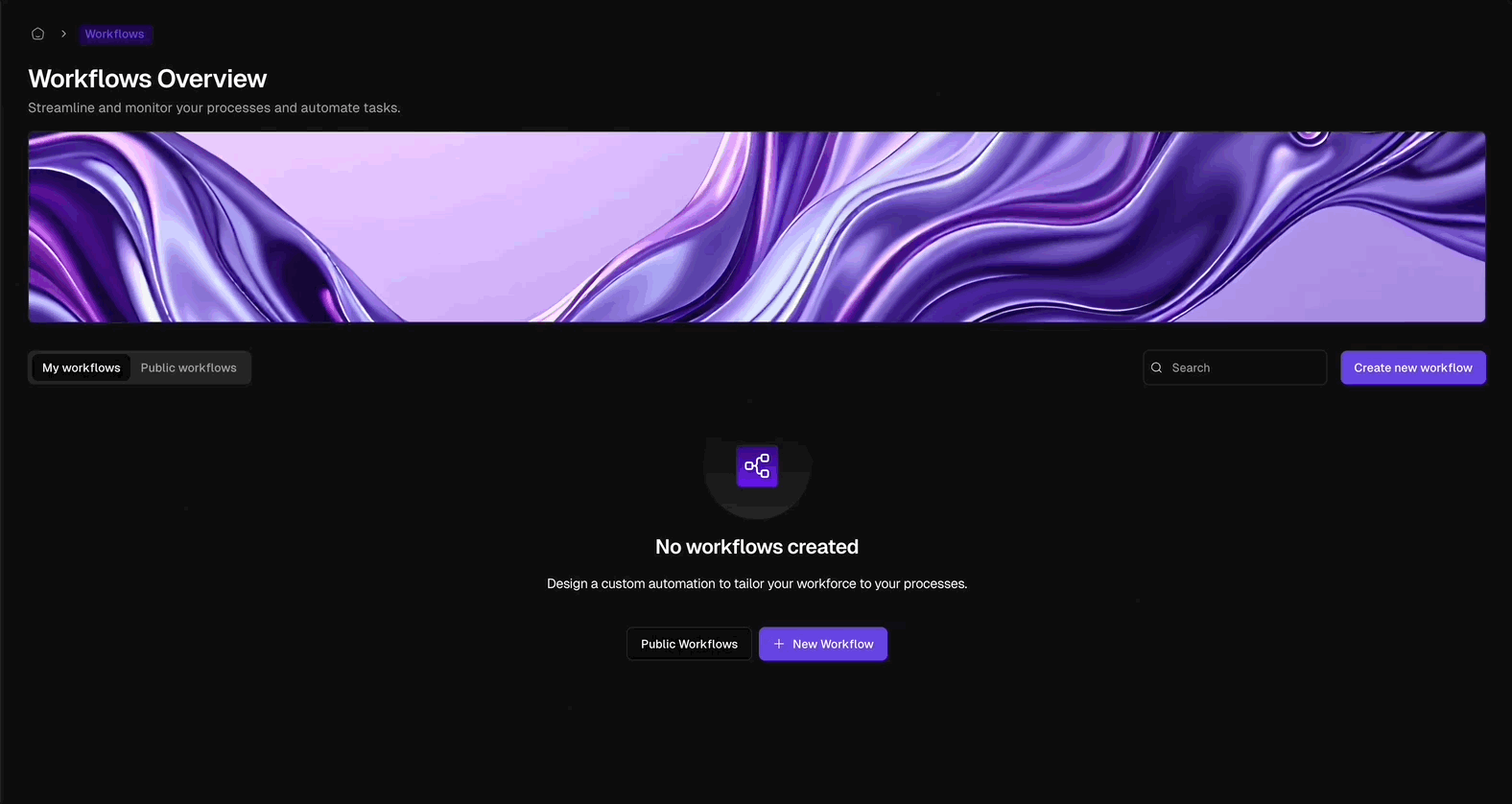 Workflow Overview (Dark Mode)