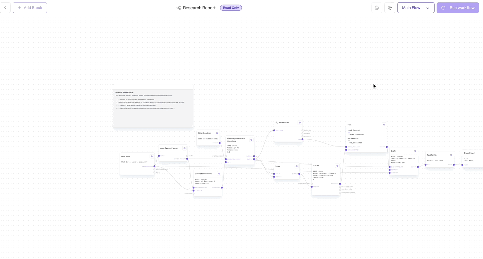 Workflow Running Process (Light Mode)