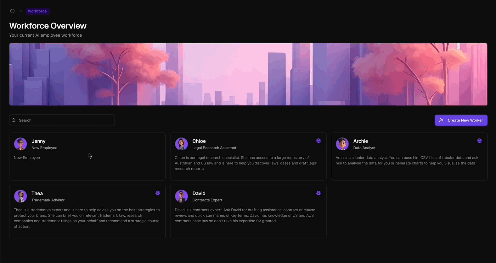Workflow Connect Workflows (Dark Mode)