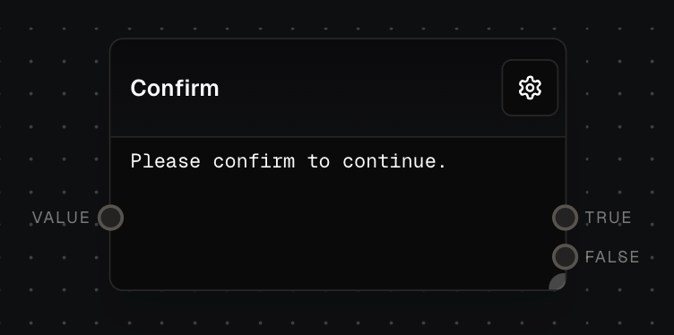 Confirm Block Screenshot