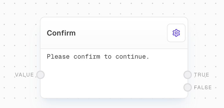 Confirm Block Screenshot