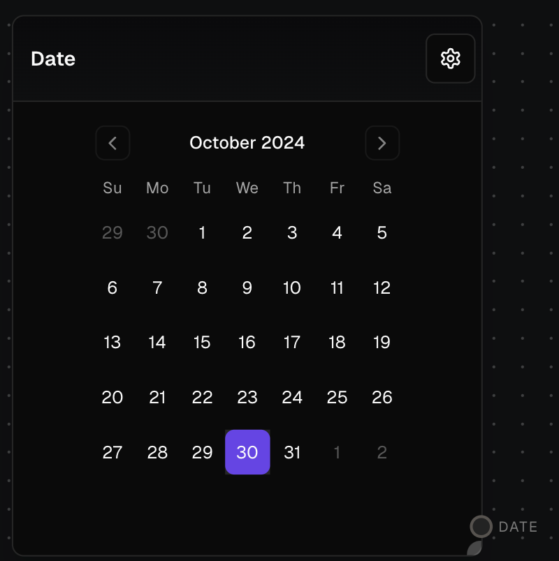 Date Block Screenshot