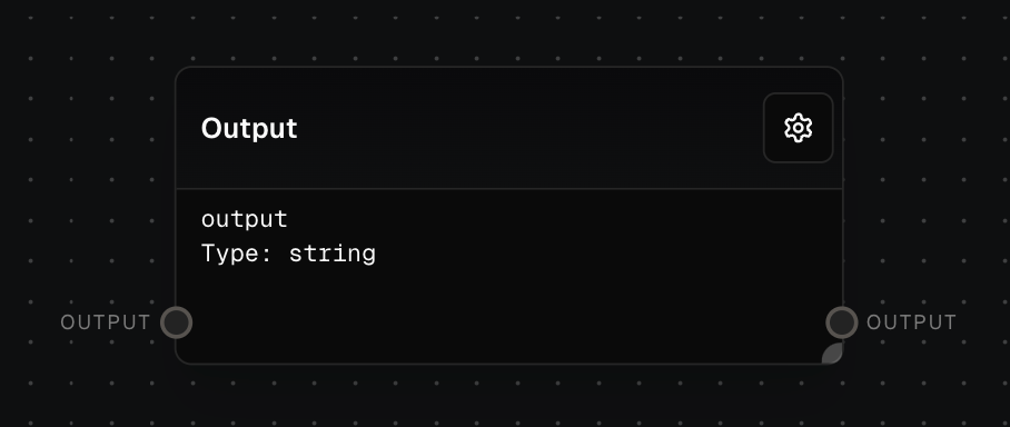 Output Block Screenshot