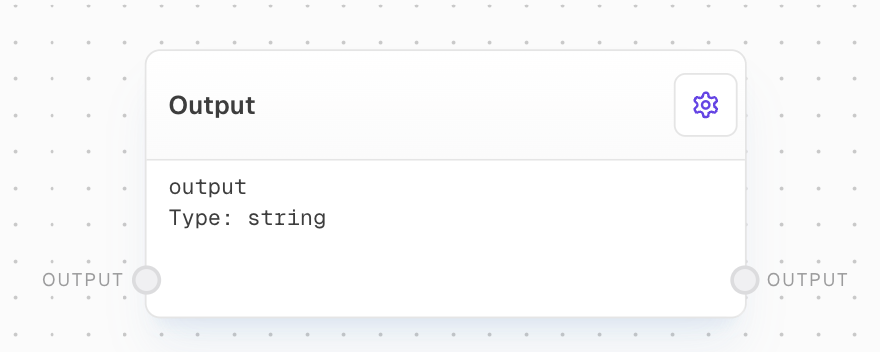 Output Block Screenshot