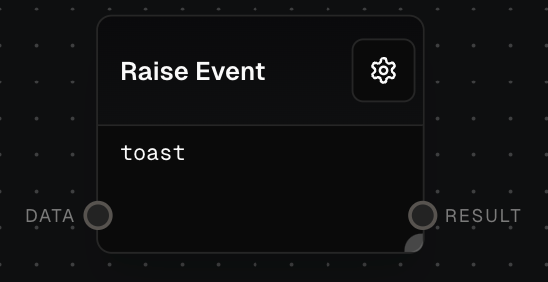 Raise Event Block Screenshot