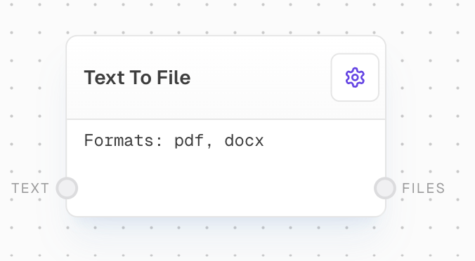 Text to File Block Screenshot