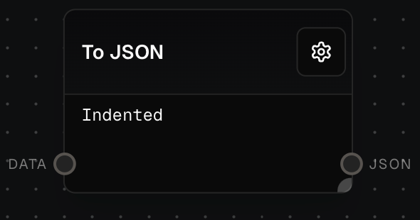 To JSON Block Screenshot