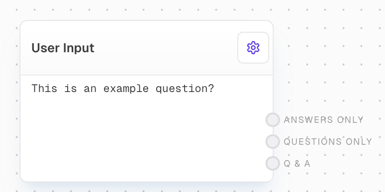 User Input Block Screenshot