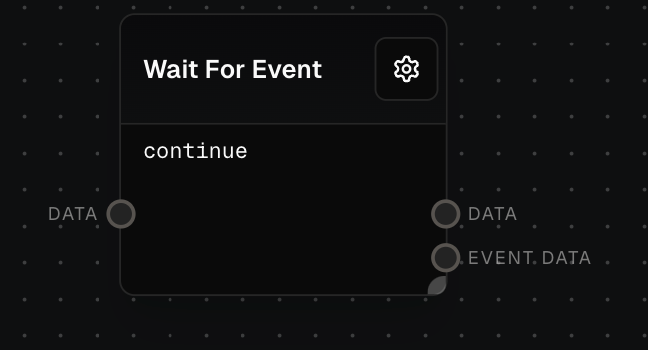 Wait For Event Block Screenshot