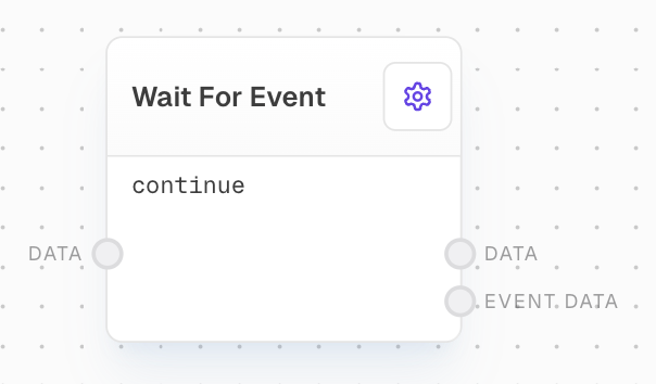 Wait For Event Block Screenshot