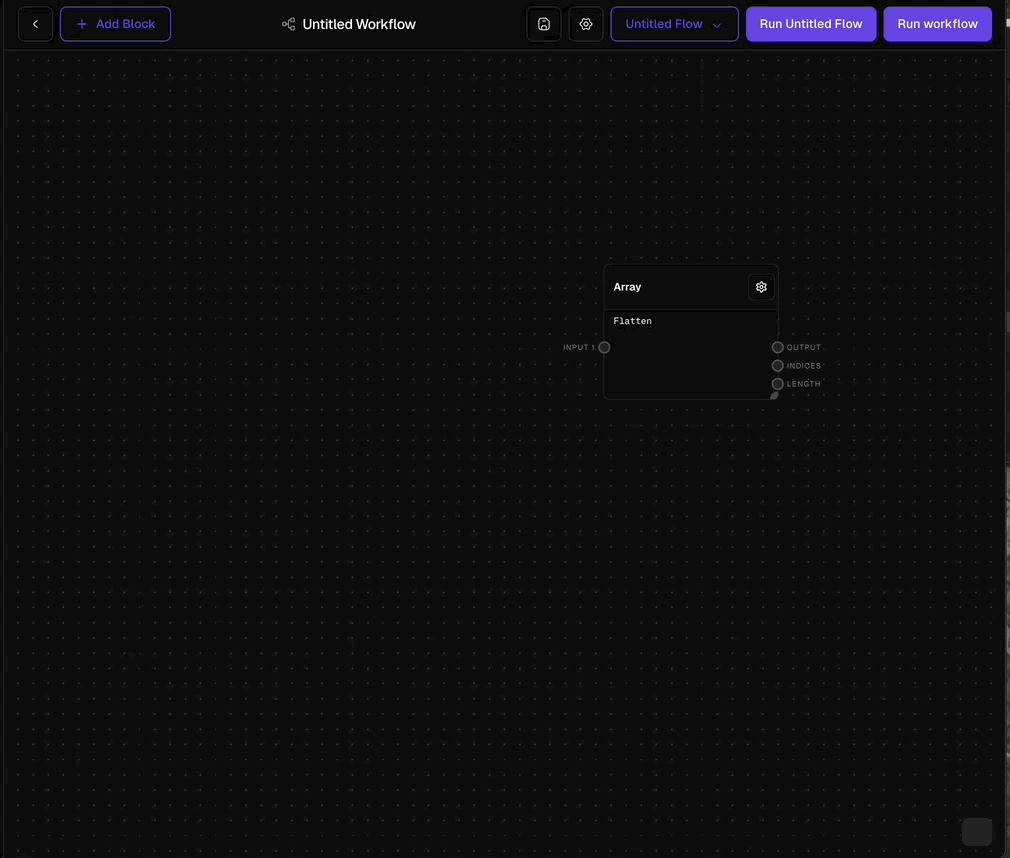 Editing a block (Dark Mode)