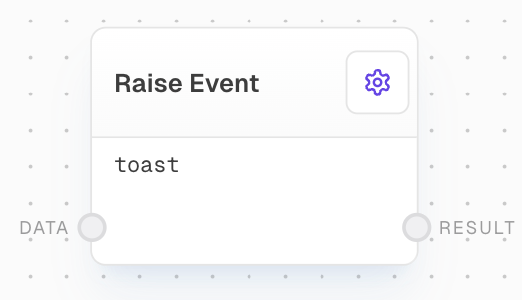 Raise Event Block Screenshot
