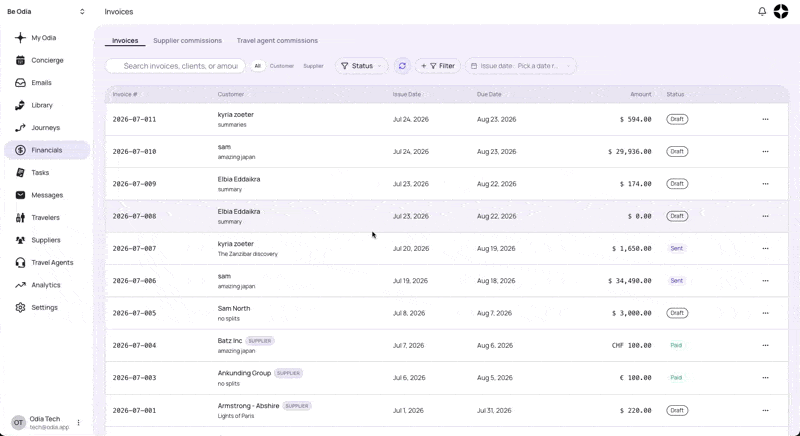 Financials Hub