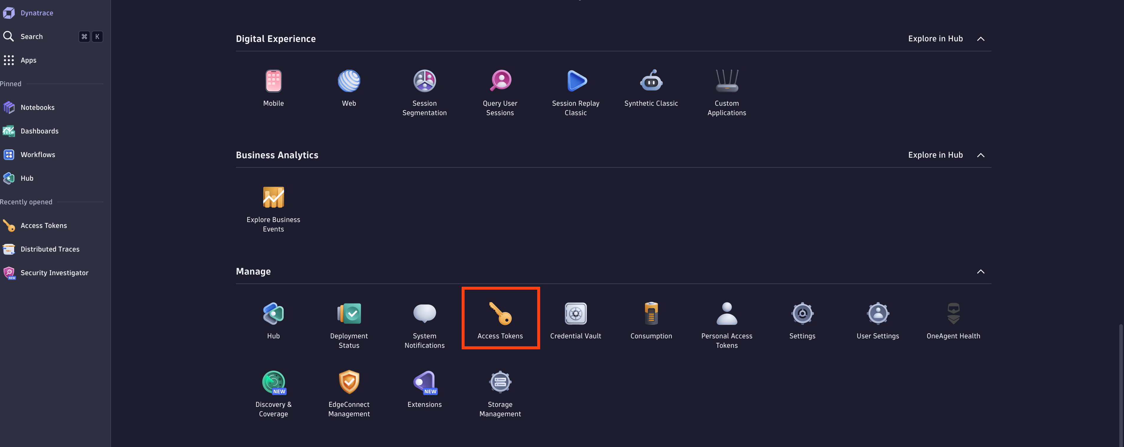 Obtaining access token