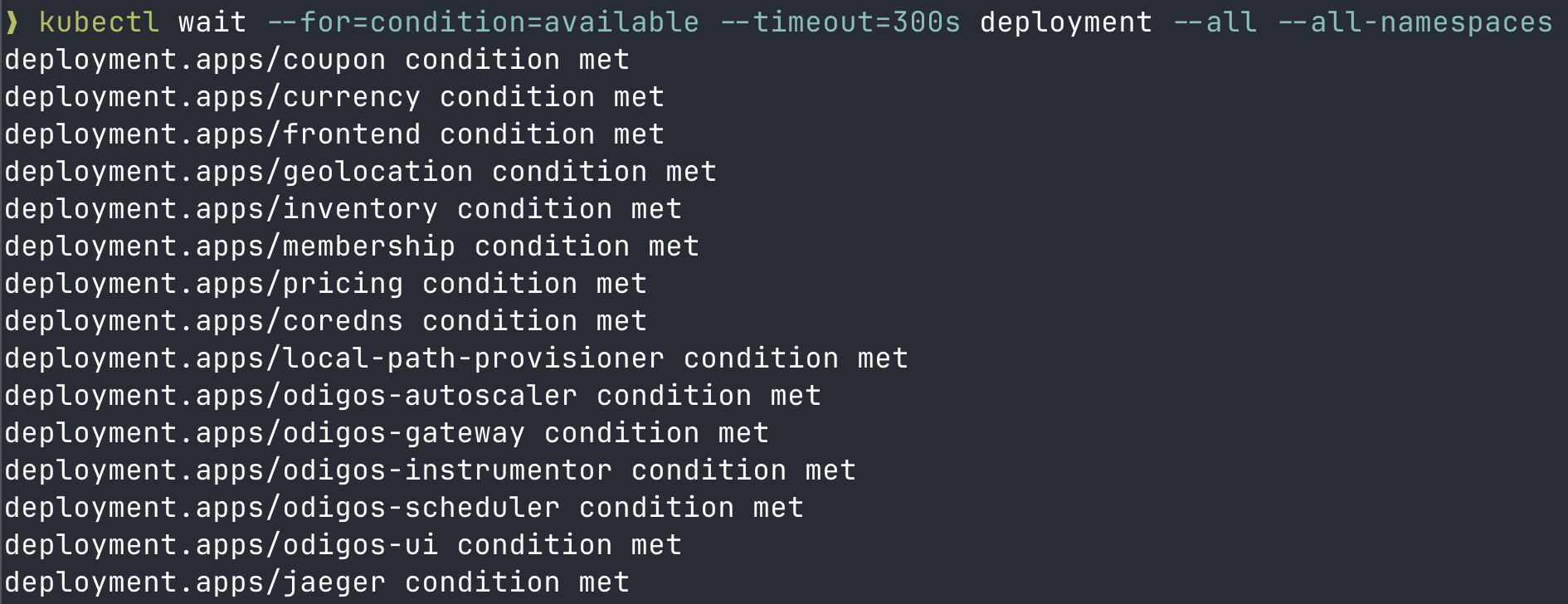 Deployments Ready