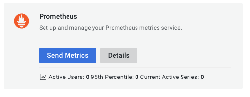 Prometheus managed service configuration