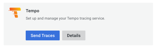 Tempo managed service configuration