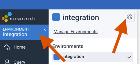 API Keys settings page in Honeycomb