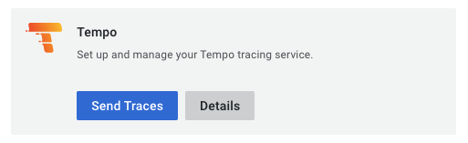 Tempo managed service configuration