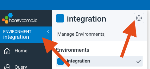 API Keys settings page in Honeycomb