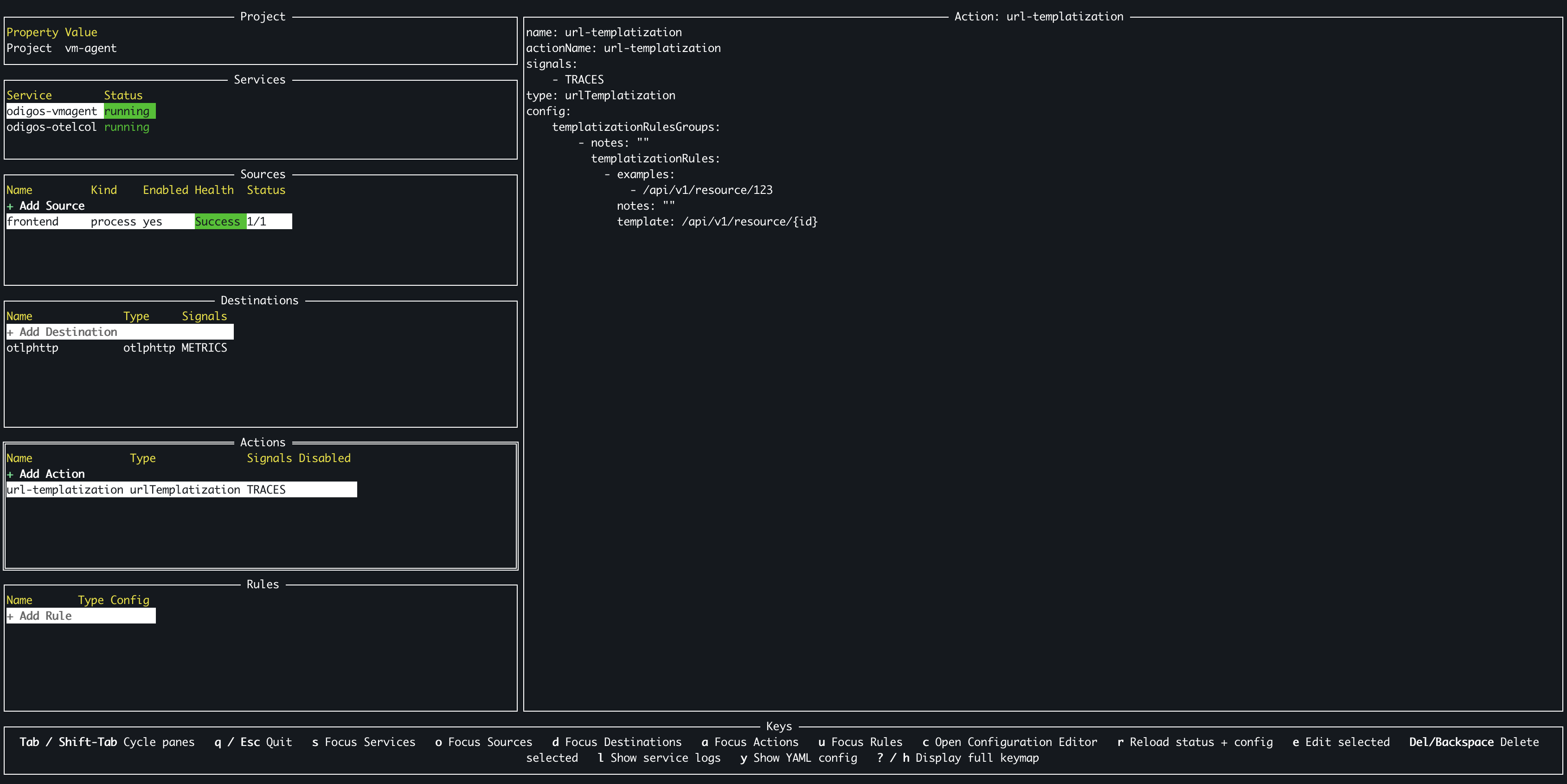 Verify the action has been created