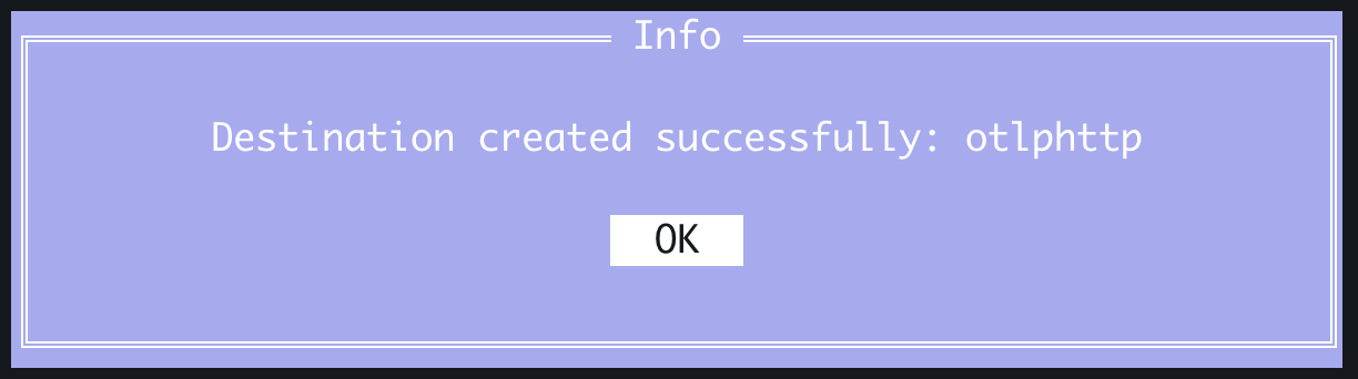 Complete Adding Destination