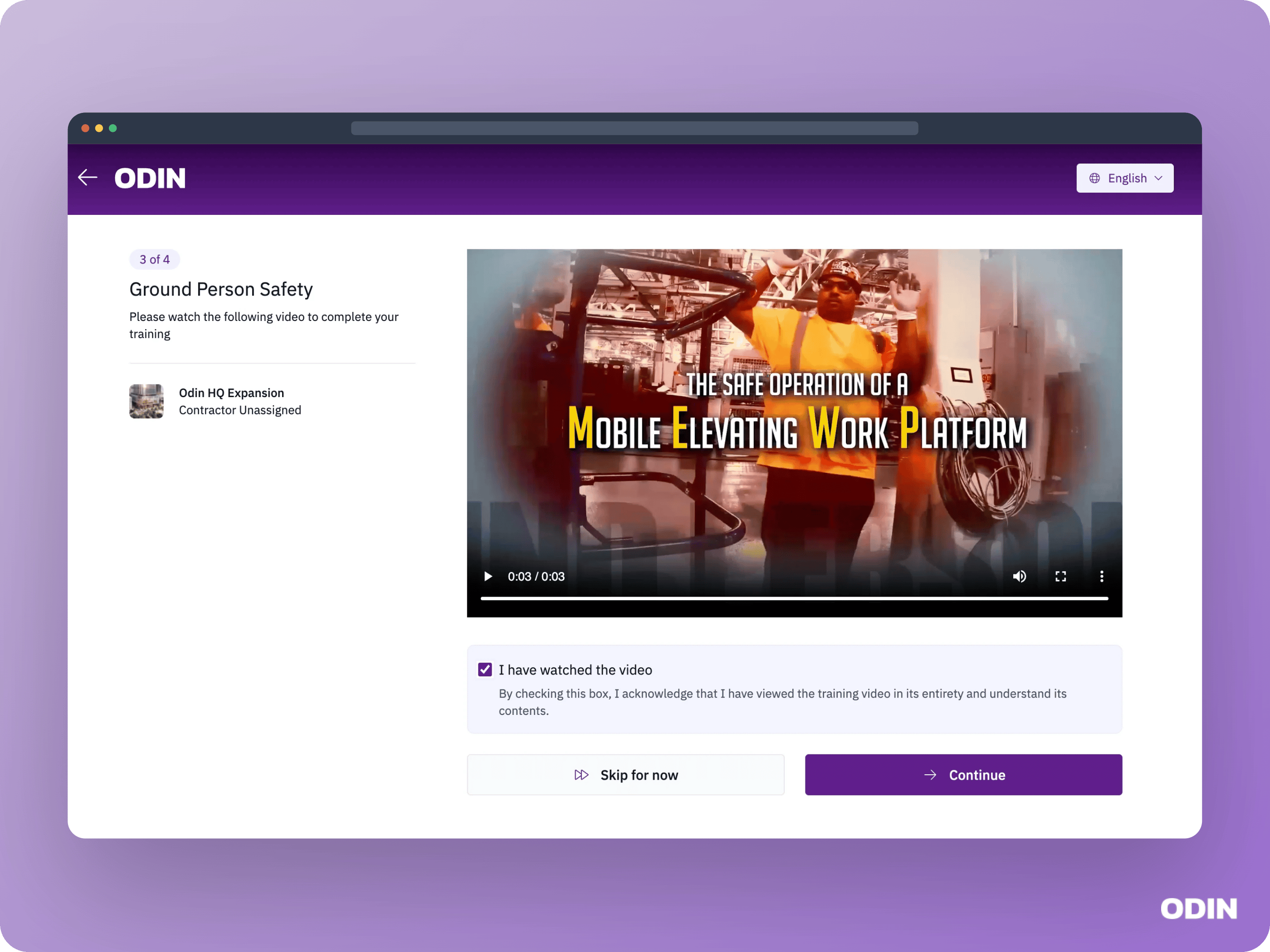 Onboarding videos step
