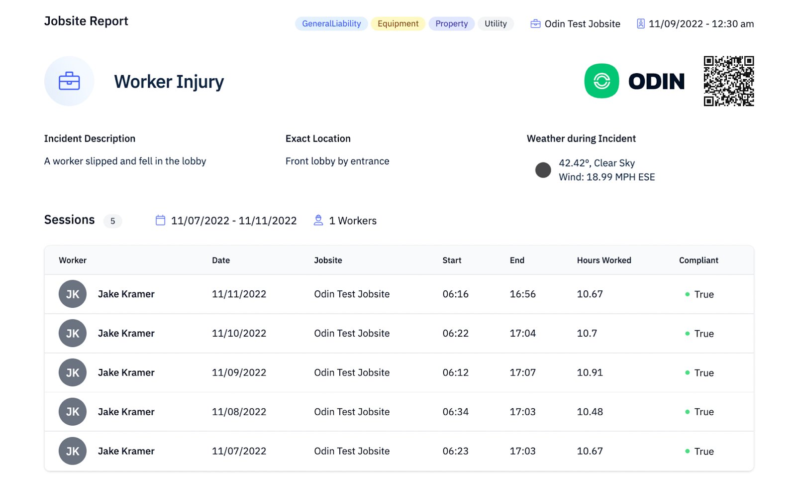 Add workers to the safety report