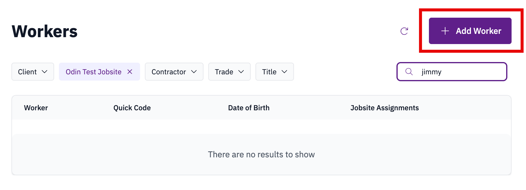 Create a worker profile