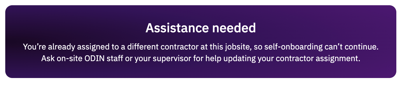 Assistance needed