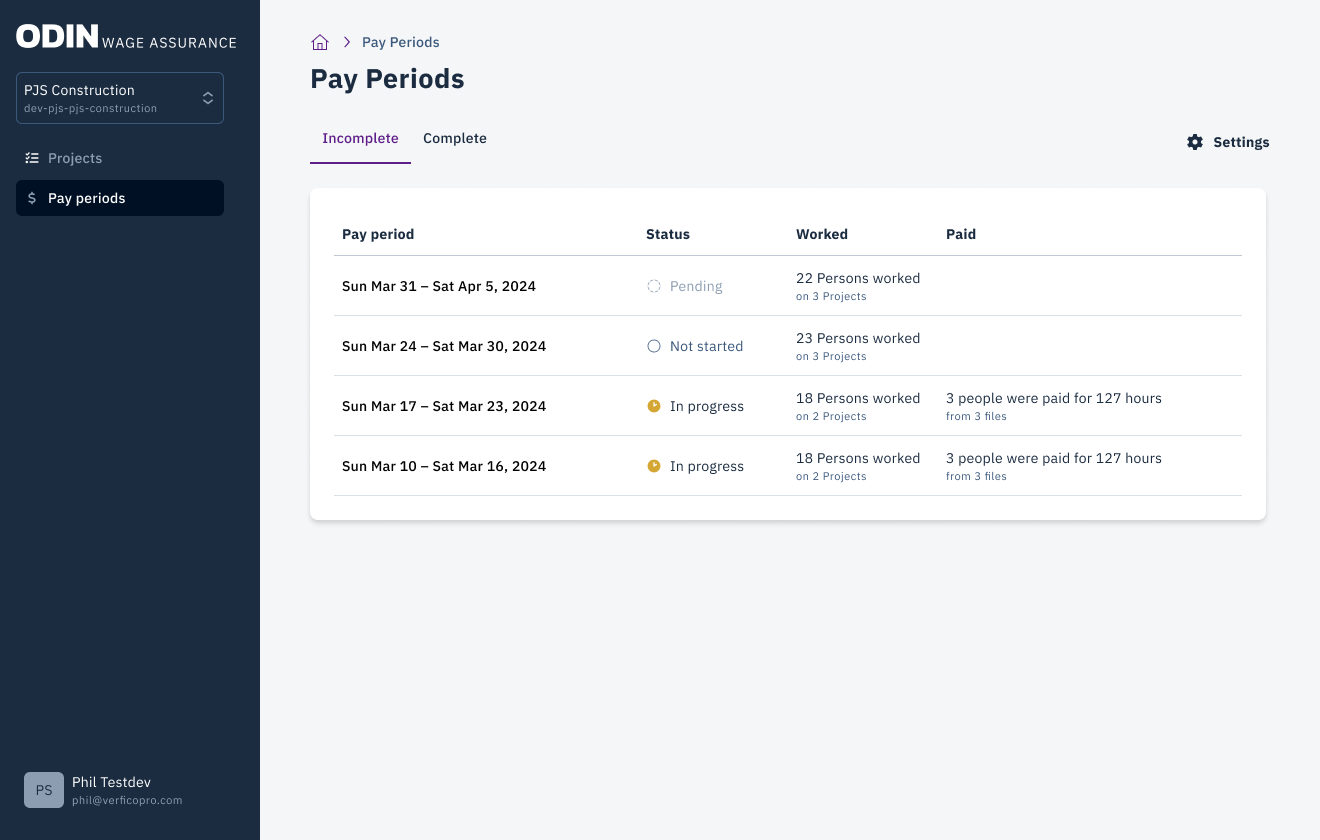 Access the Wage Assurance portal