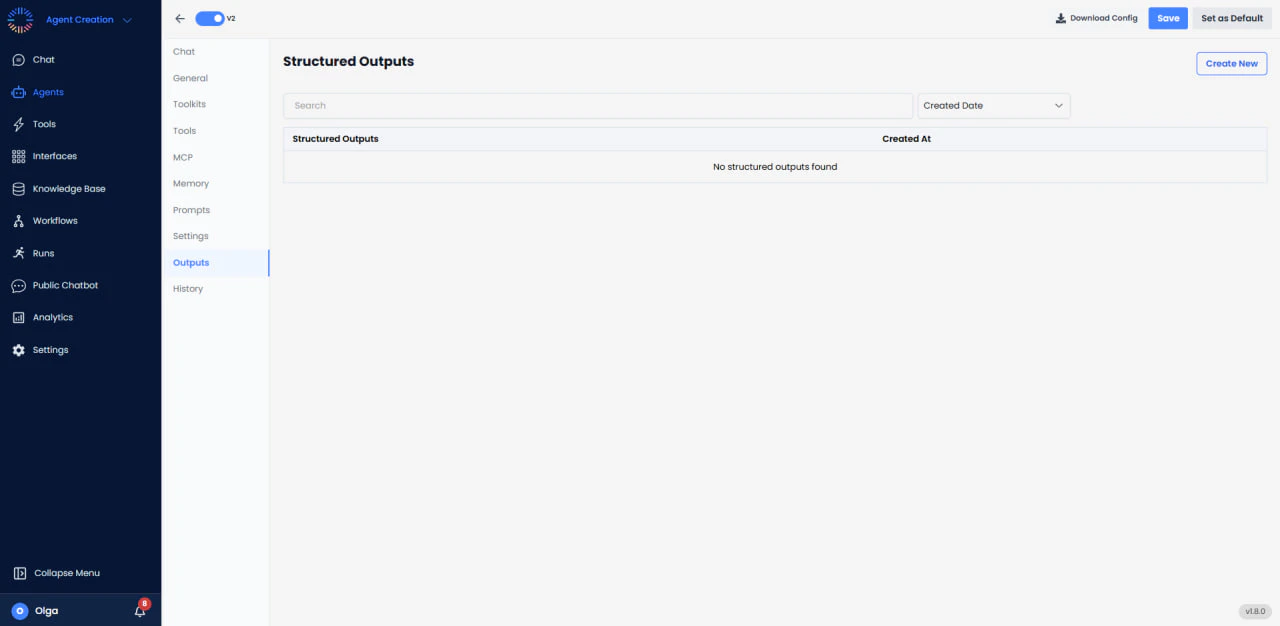 Structured Outputs Configuration