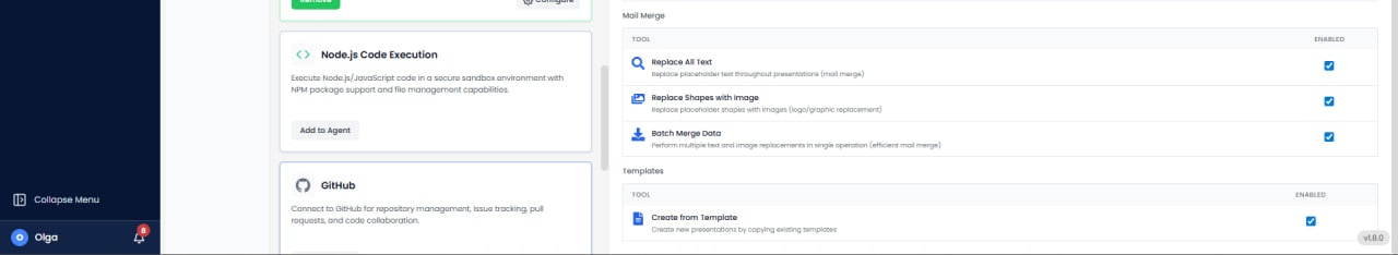 Google Slides Mail Merge and Templates tools