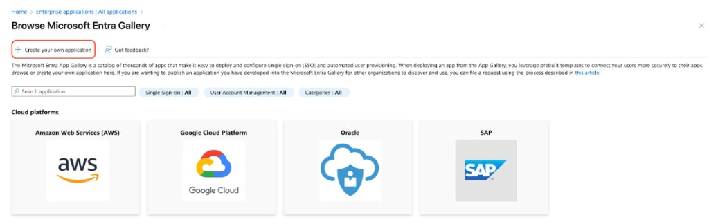 Azure – Create your own application