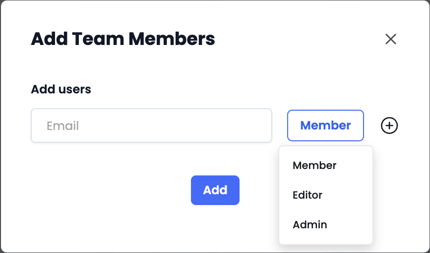 Team Members Interface