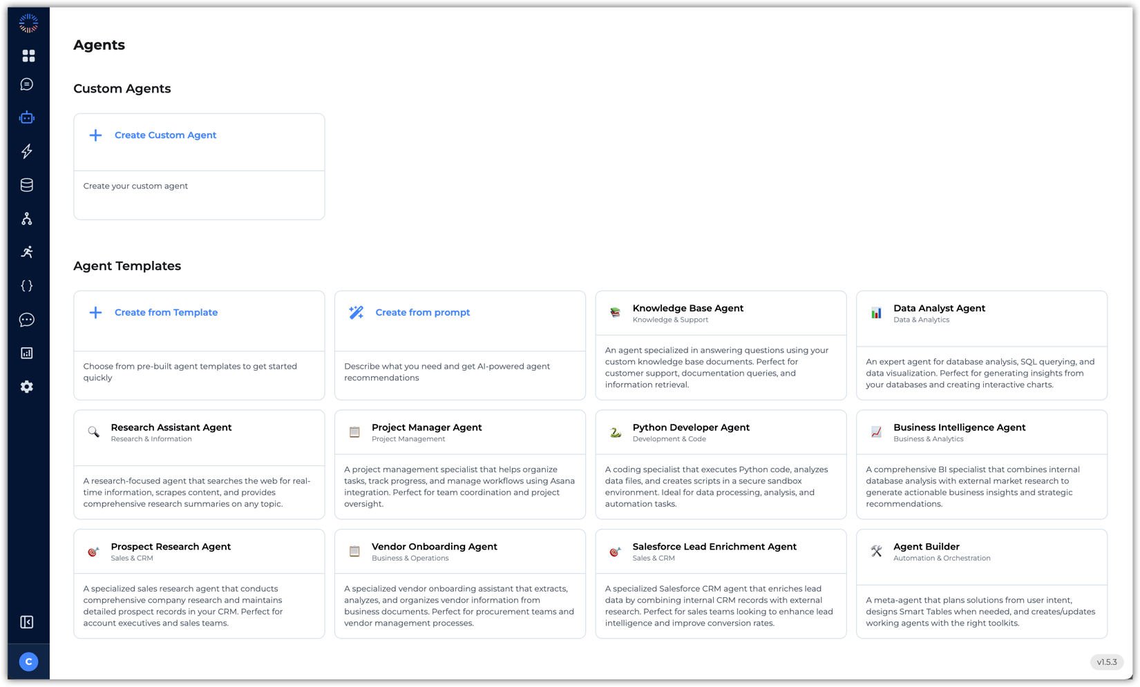 Agent Templates - Odin AI Docs