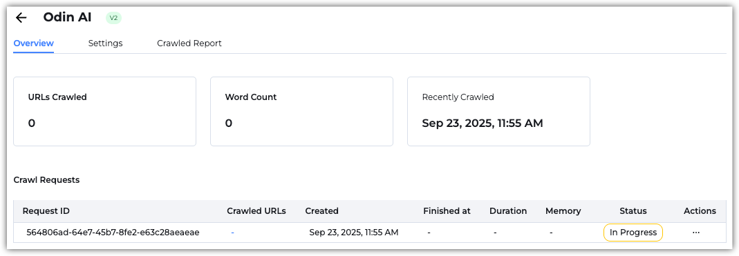 Web Crawler - Odin AI Docs