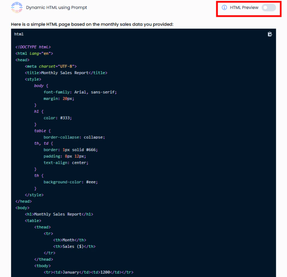 Figure 3: HTML Code View - Bar graph generation code showing canvas element and data structure
