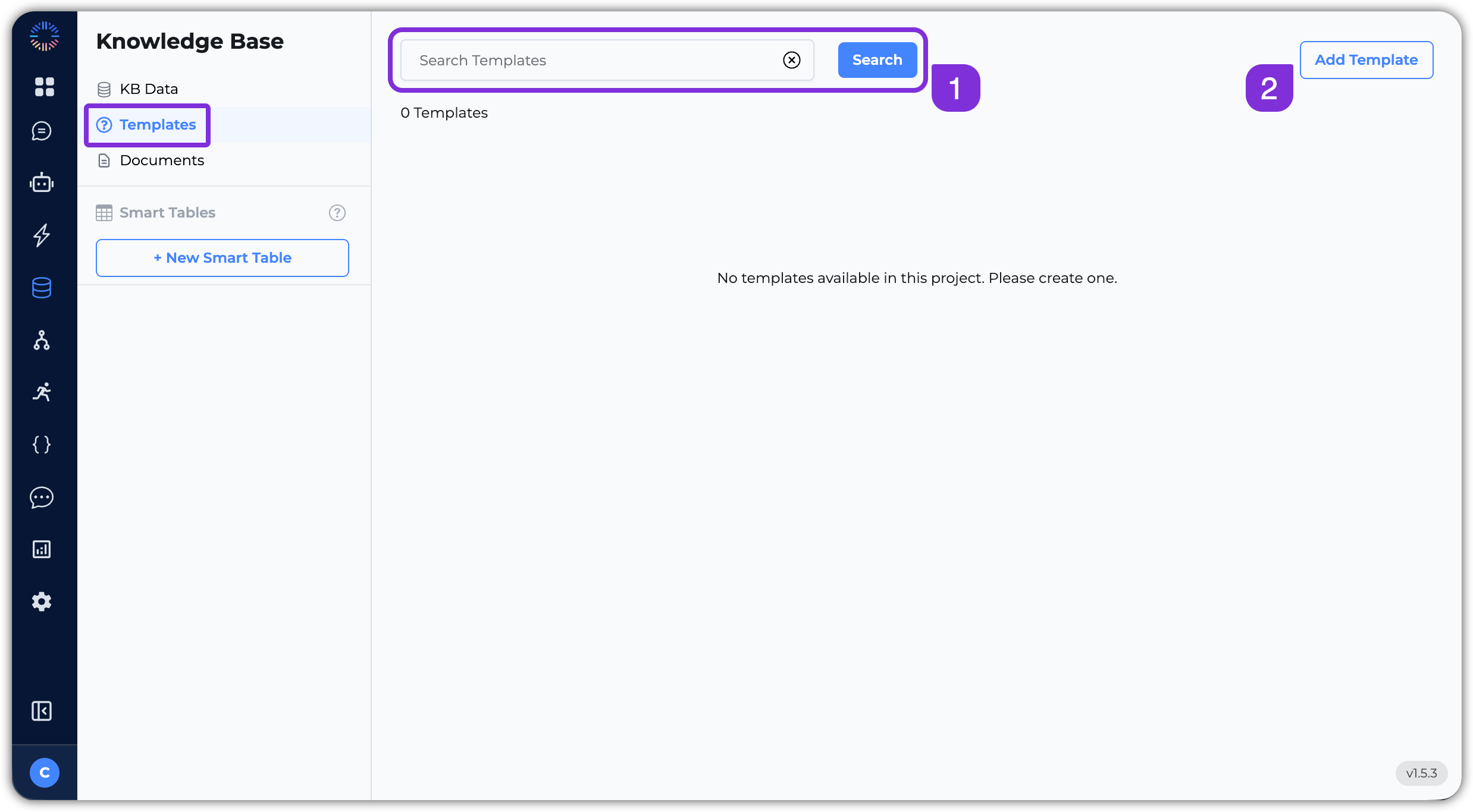 Templates Page