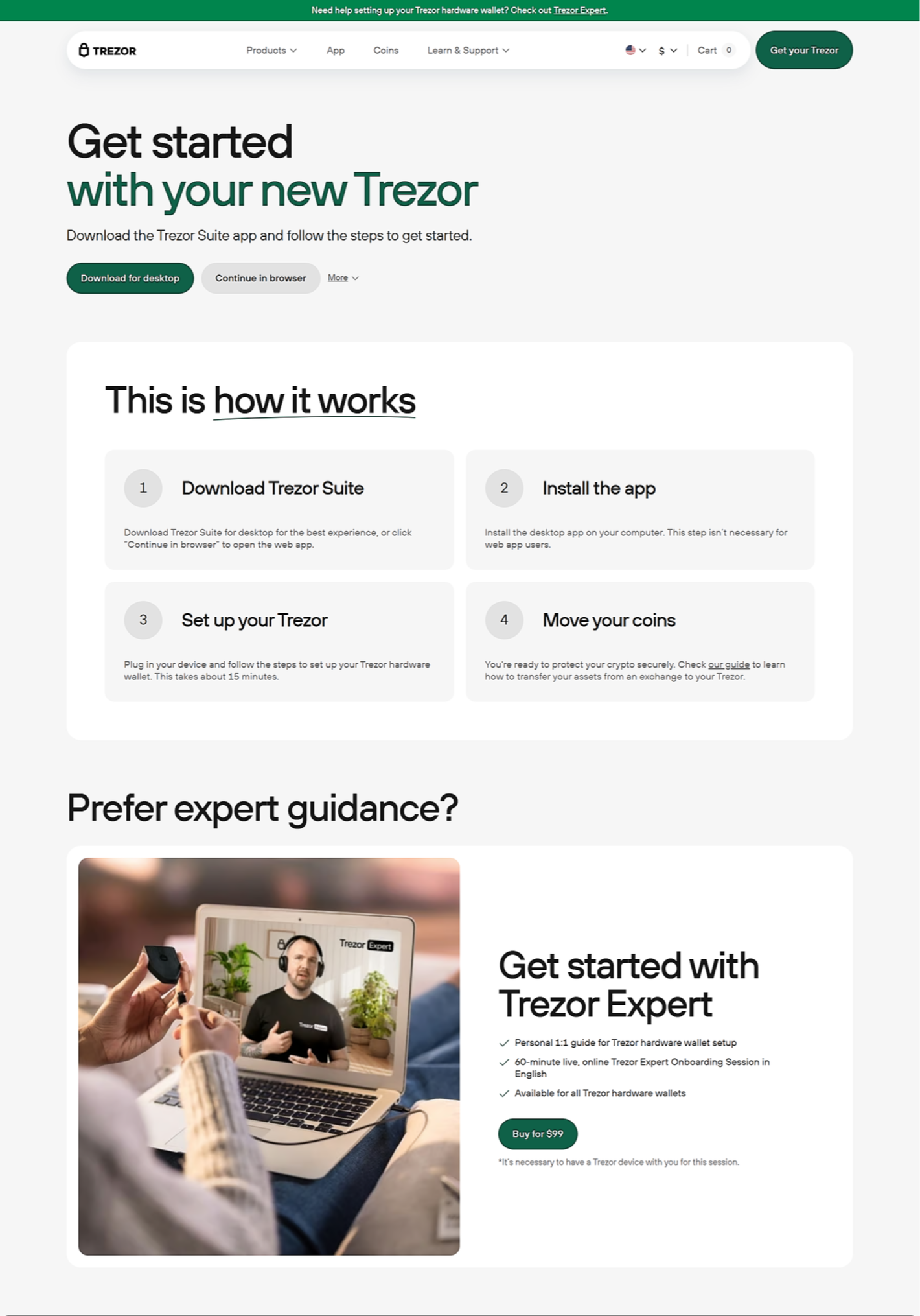Trezor Io Start 1