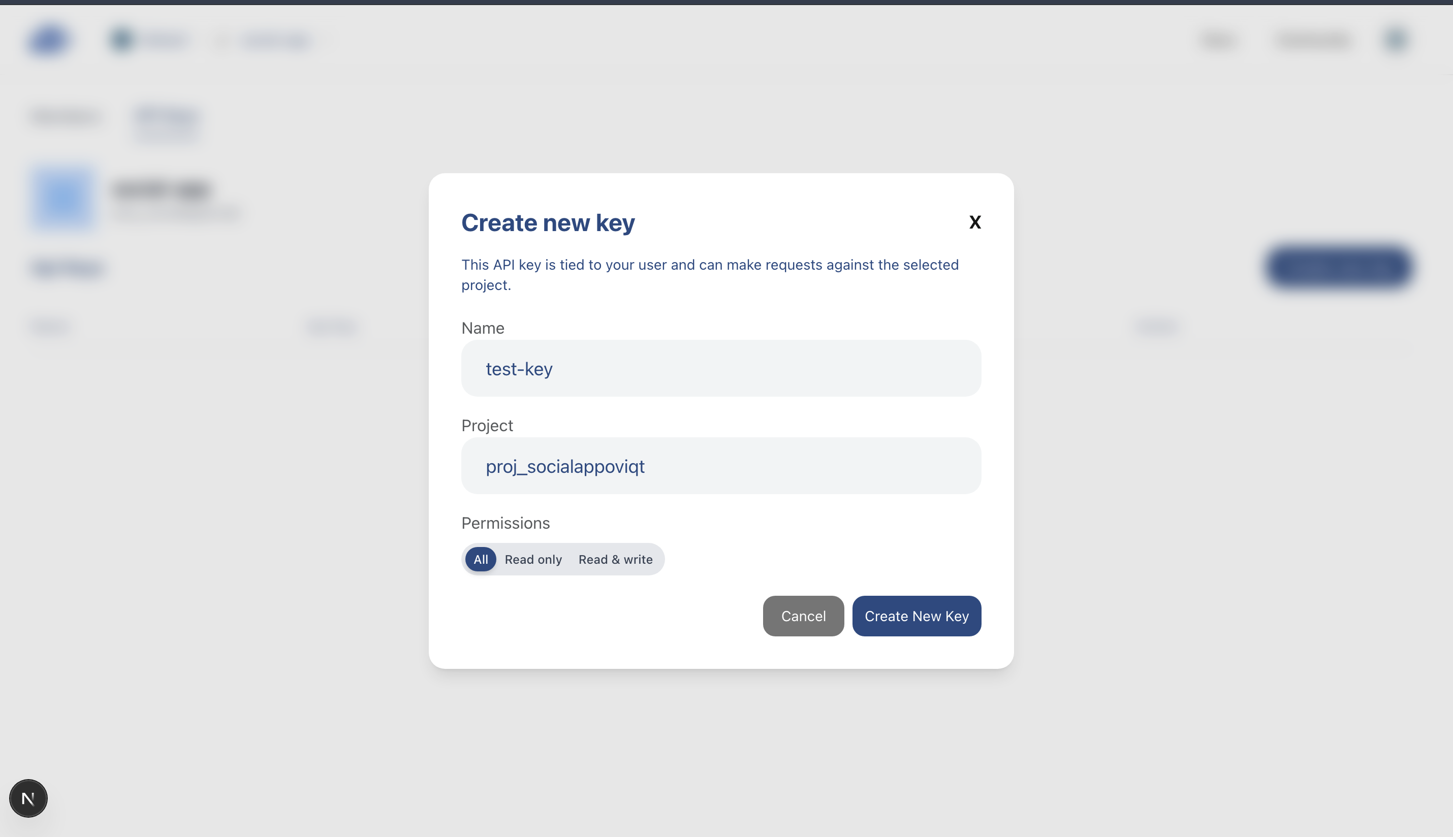 Create Key