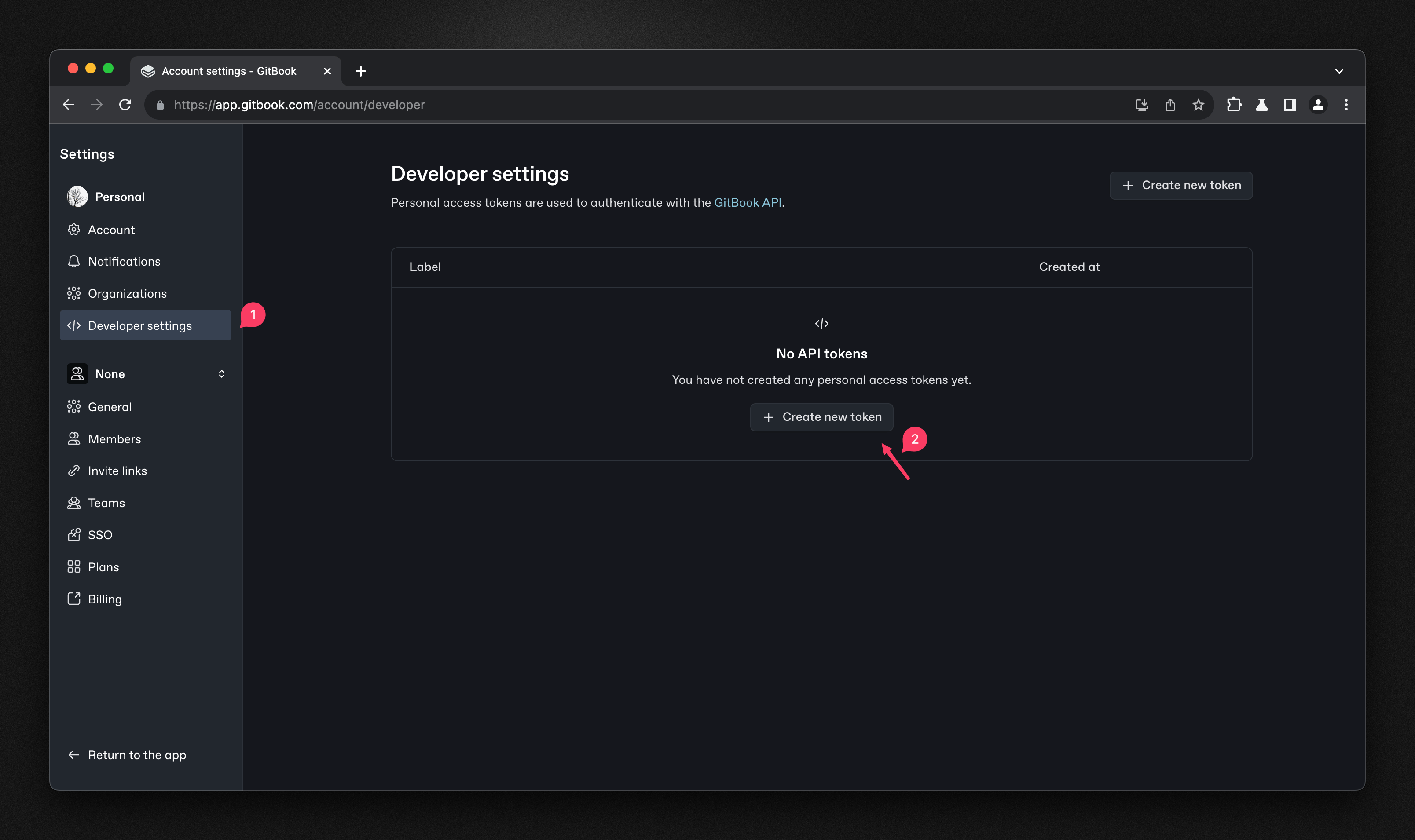 GitBook Developer Page