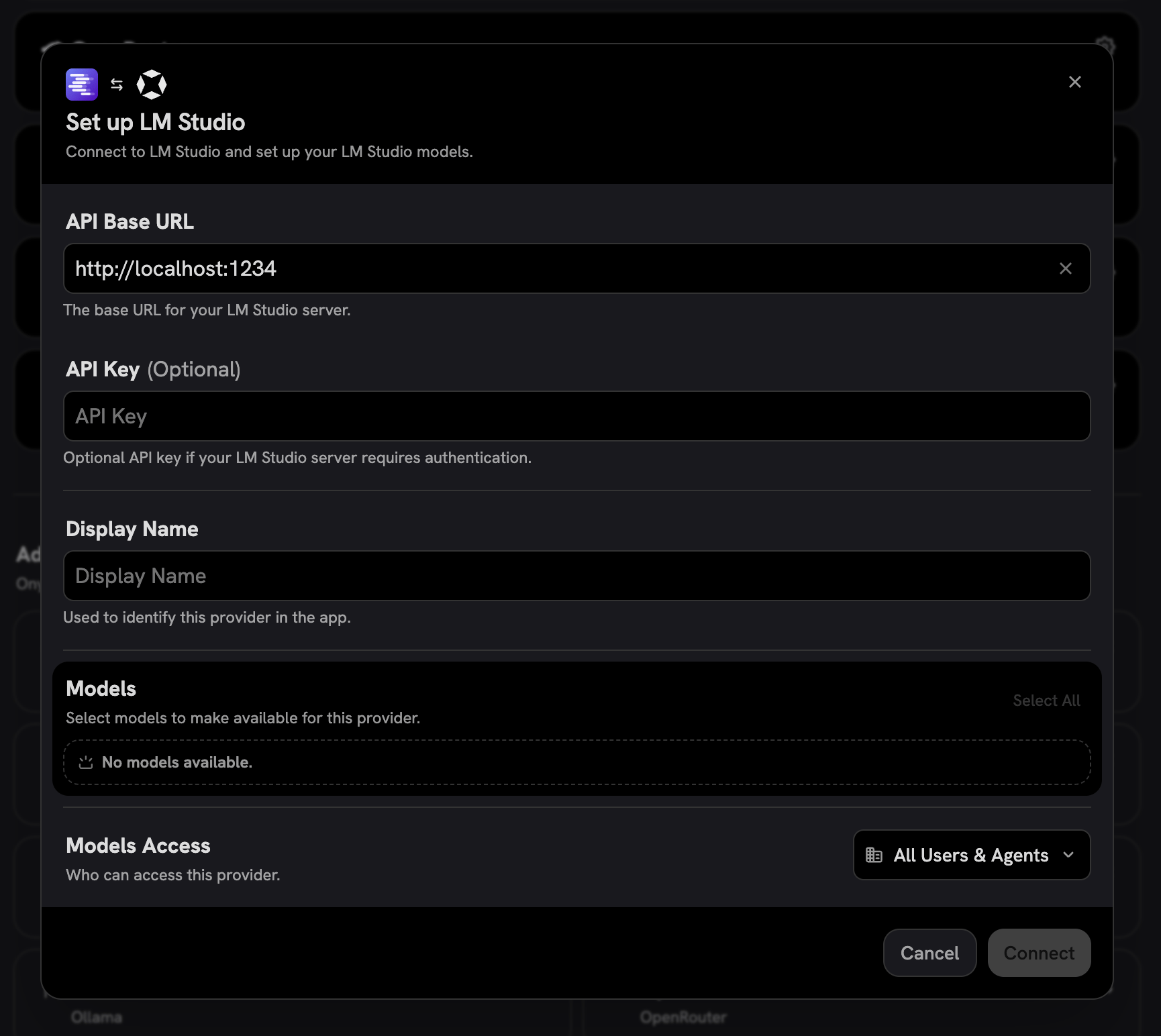 LM Studio Provider Configuration