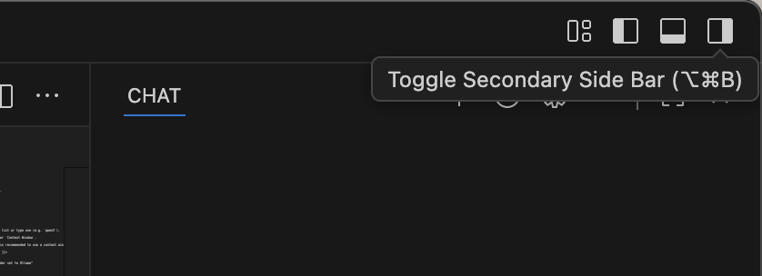 VSCode chat Sidebar