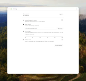 Context length in Ollama app