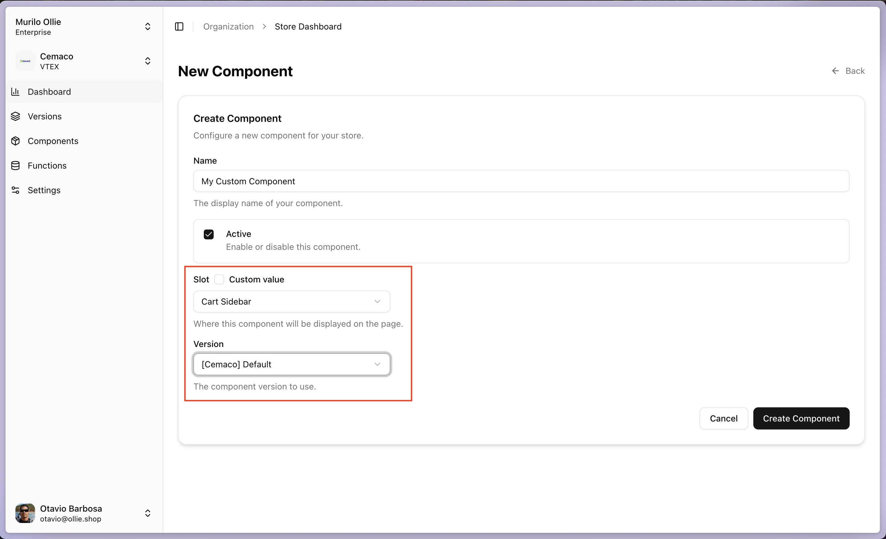 Component New Create Form Pn