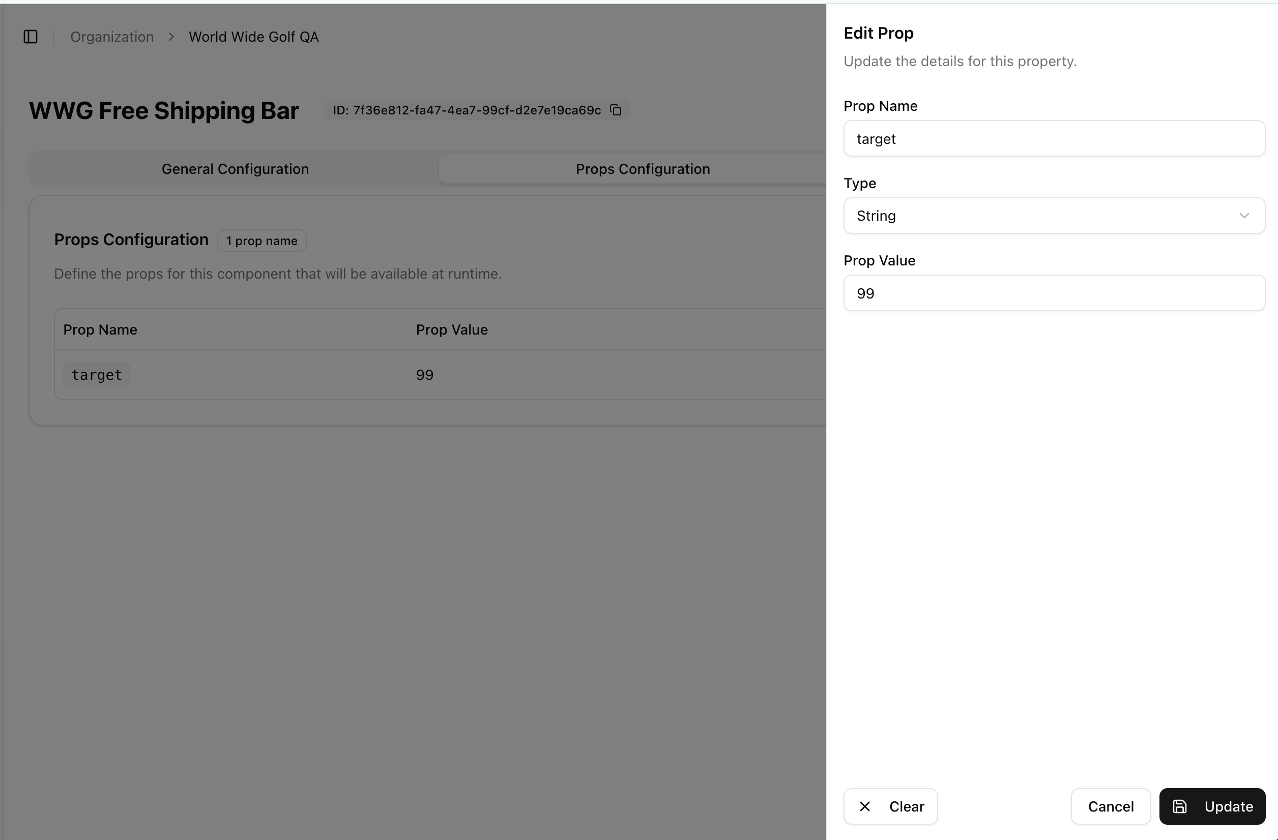 Prop Configuration Pn