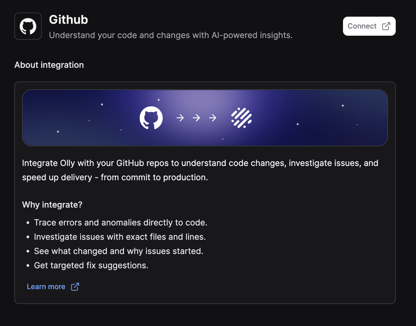 Github integration